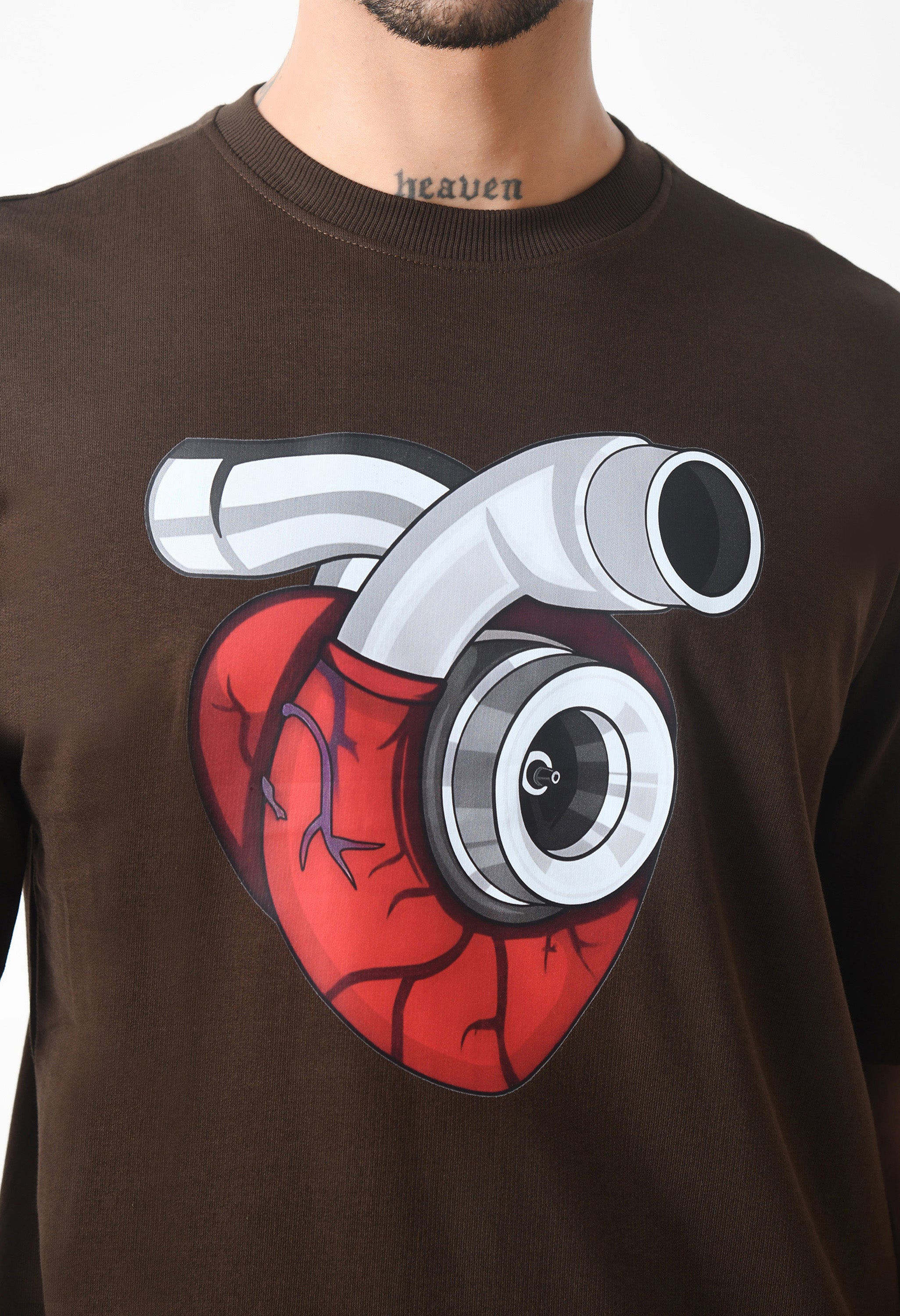 Bullet Boy Premium Oversized T-Shirt for Men – Turbo Heart Edition