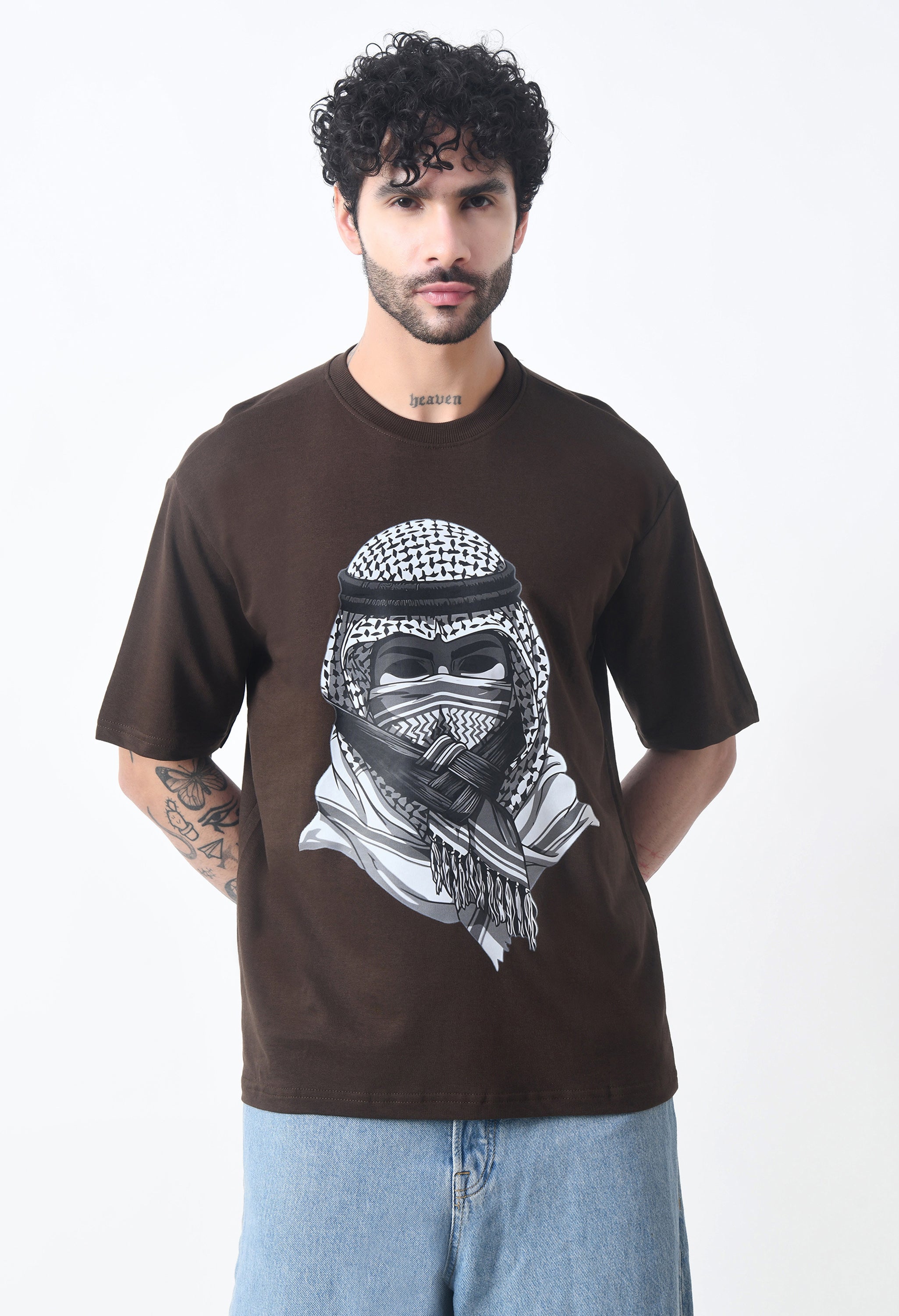 Mysterious Arab Man Premium Oversized T-Shirt for Men – Streetwear Icon
