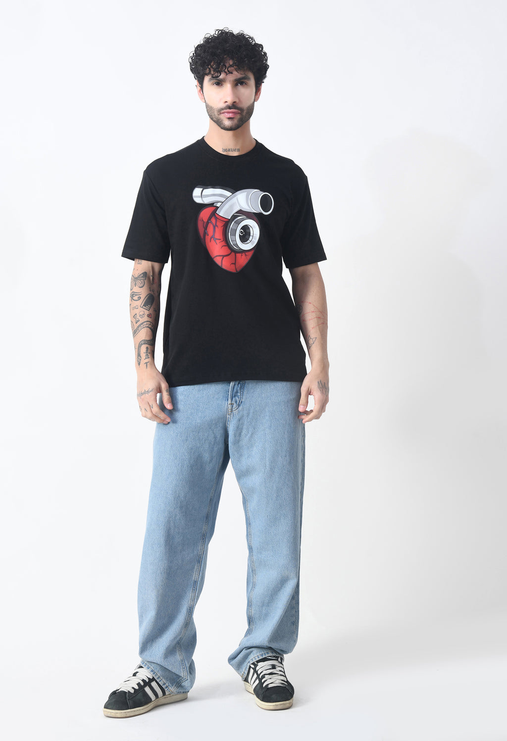 Bullet Boy Premium Oversized T-Shirt for Men – Turbo Heart Edition