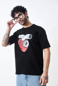 Bullet Boy Premium Oversized T-Shirt for Men – Turbo Heart Edition