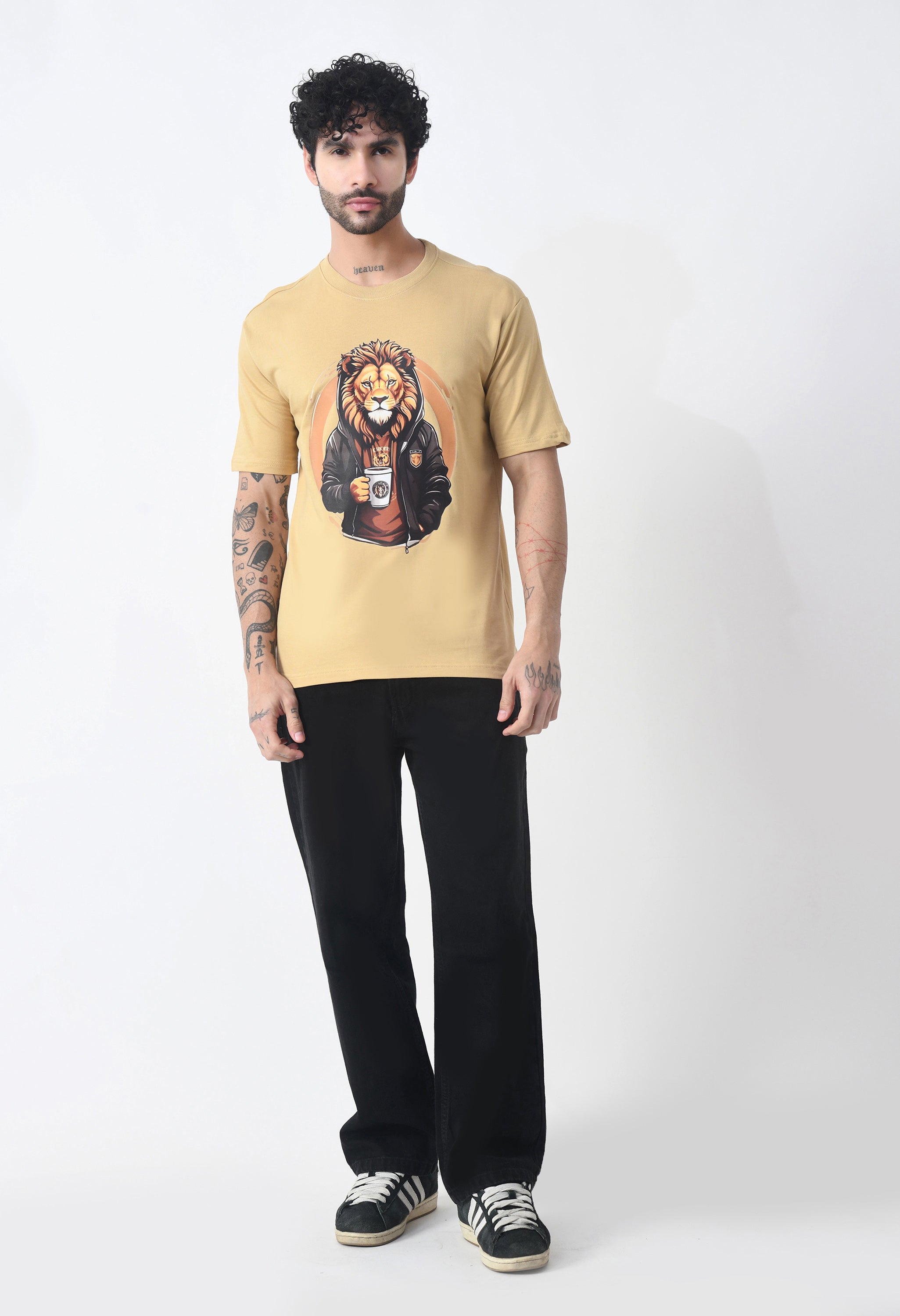 The Lion Boy Premium Oversized T-Shirt for Men – Bold Streetwear Comfort Fit Tee