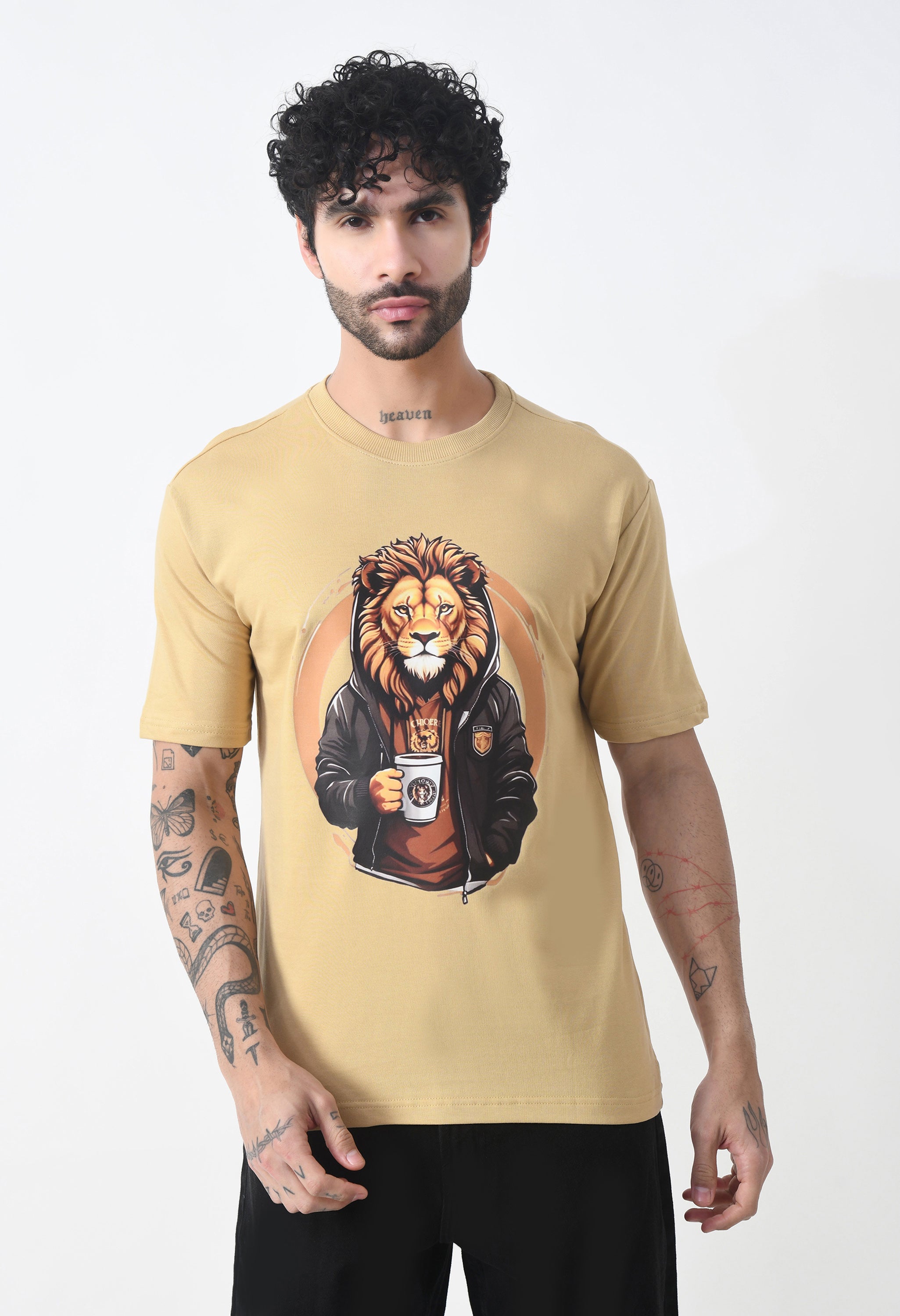 The Lion Boy Premium Oversized T-Shirt for Men – Bold Streetwear Comfort Fit Tee