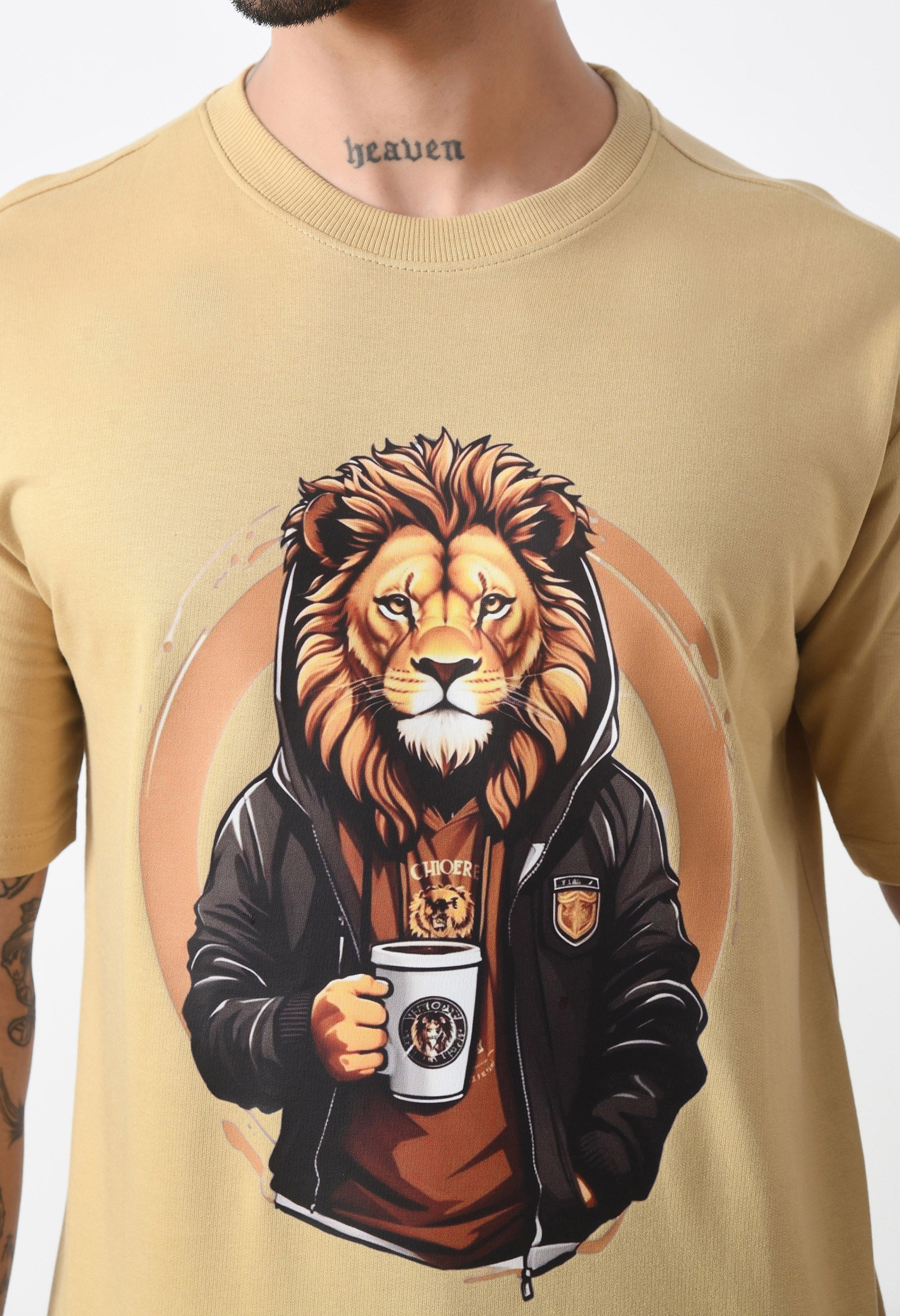 The Lion Boy Premium Oversized T-Shirt for Men – Bold Streetwear Comfort Fit Tee