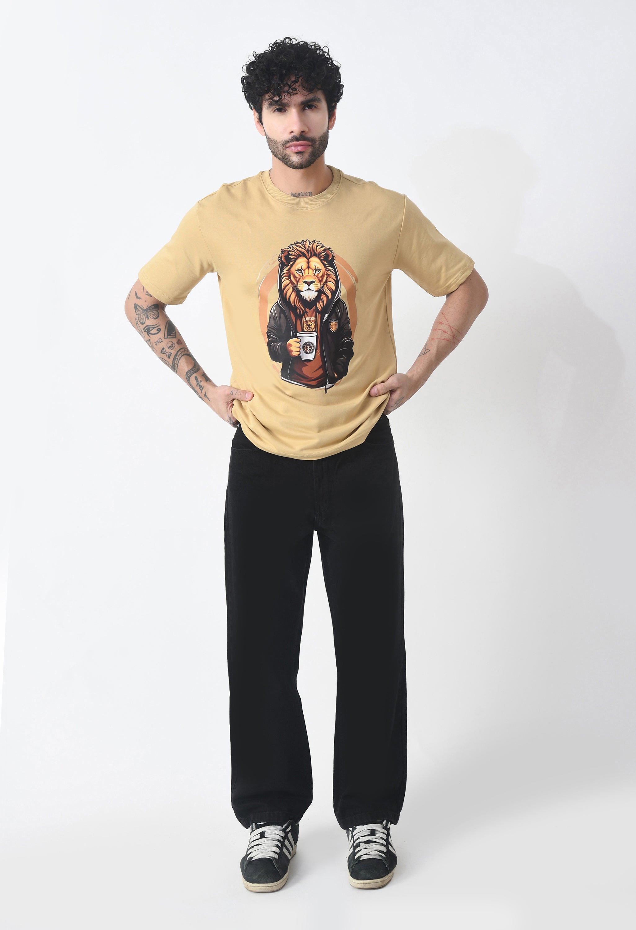 The Lion Boy Premium Oversized T-Shirt for Men – Bold Streetwear Comfort Fit Tee