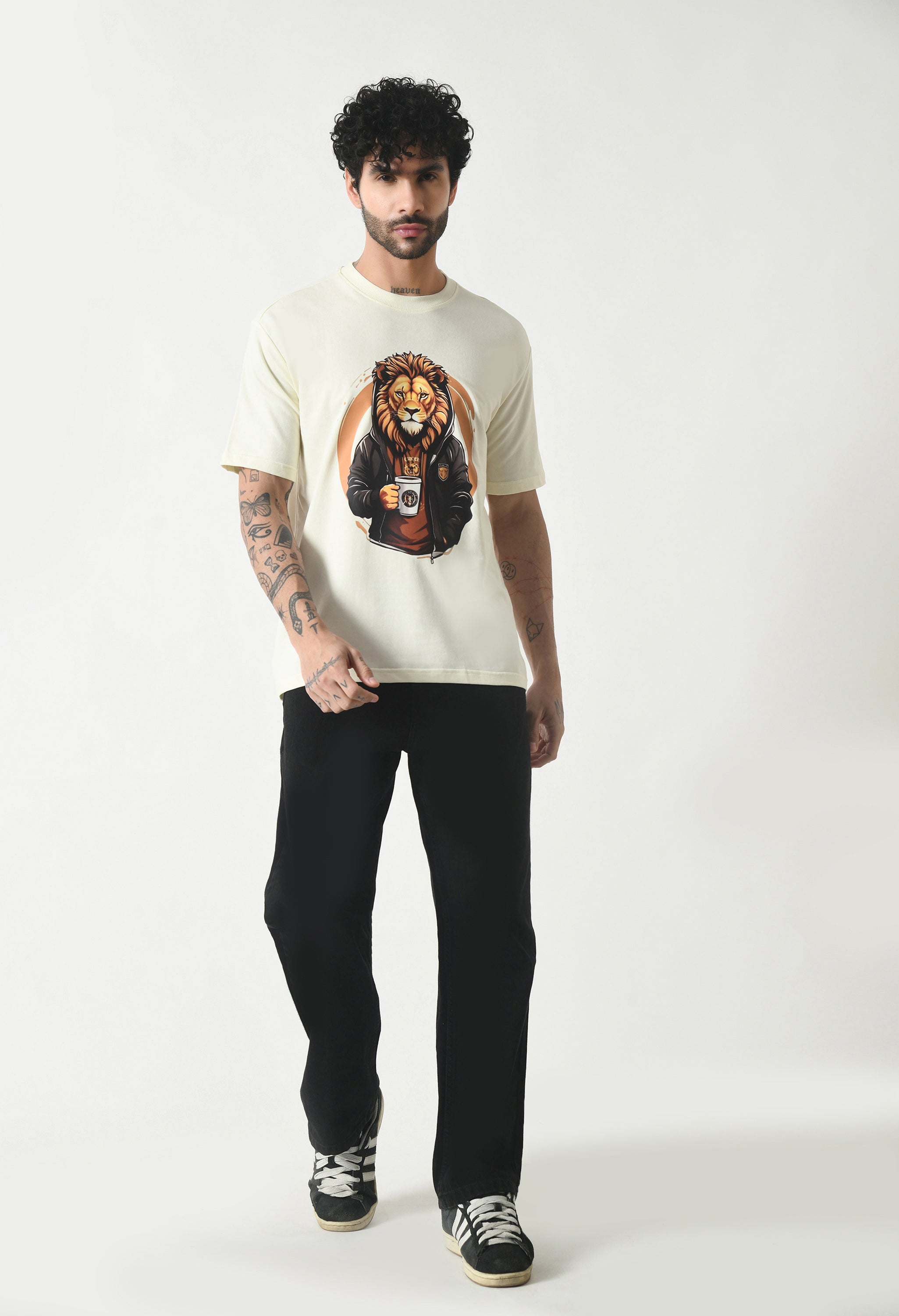 The Lion Boy Premium Oversized T-Shirt for Men – Bold Streetwear Comfort Fit Tee
