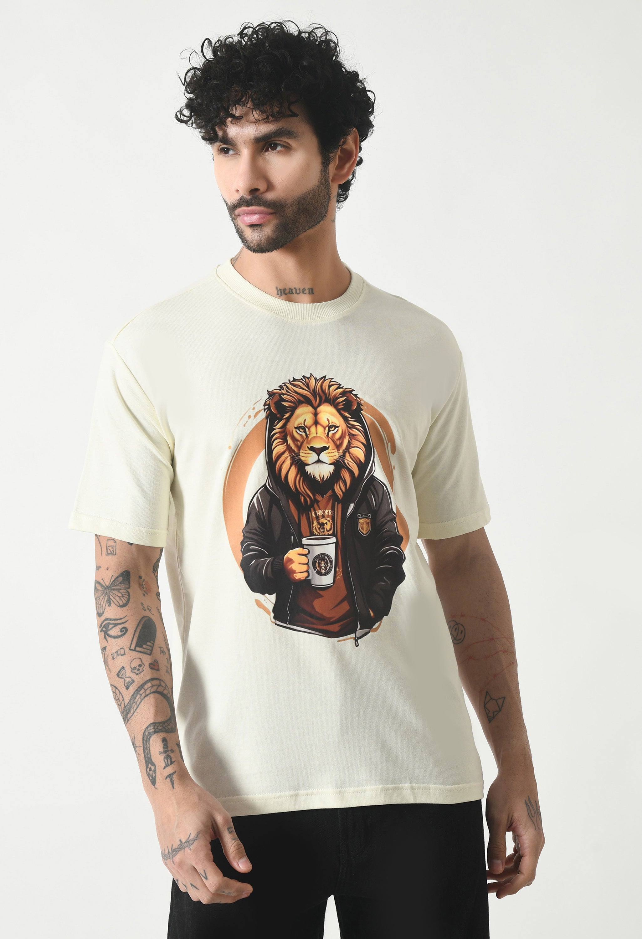 The Lion Boy Premium Oversized T-Shirt for Men – Bold Streetwear Comfort Fit Tee