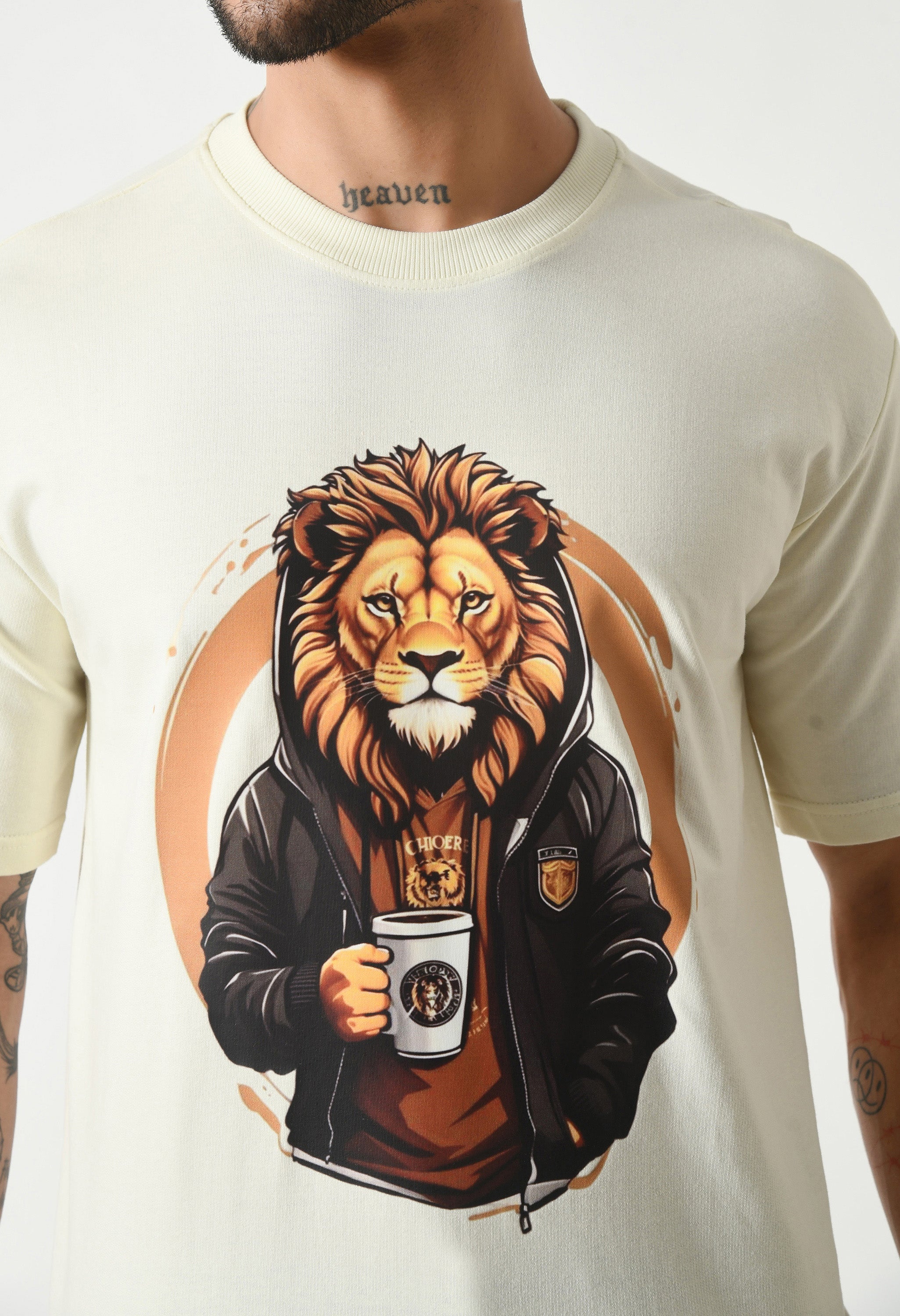 The Lion Boy Premium Oversized T-Shirt for Men – Bold Streetwear Comfort Fit Tee