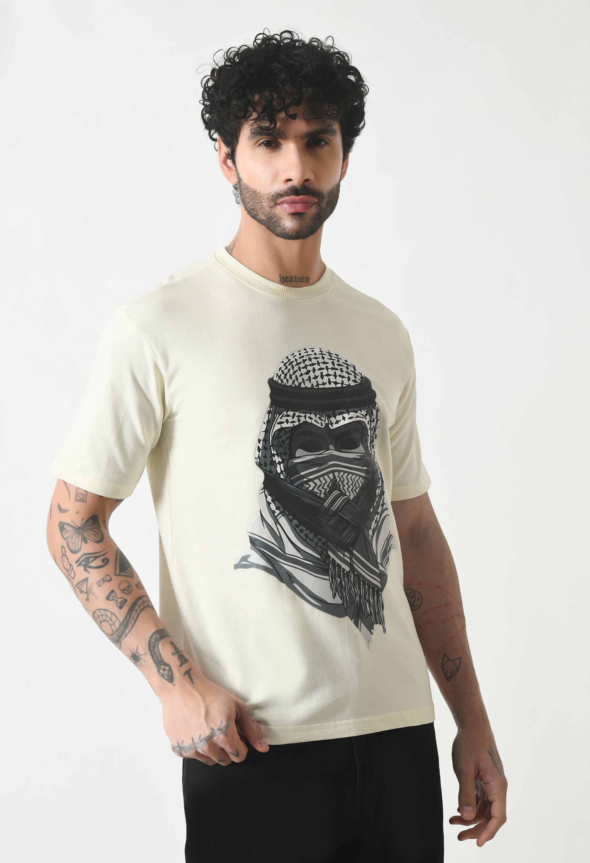 Mysterious Arab Man Premium Oversized T-Shirt for Men – Streetwear Icon