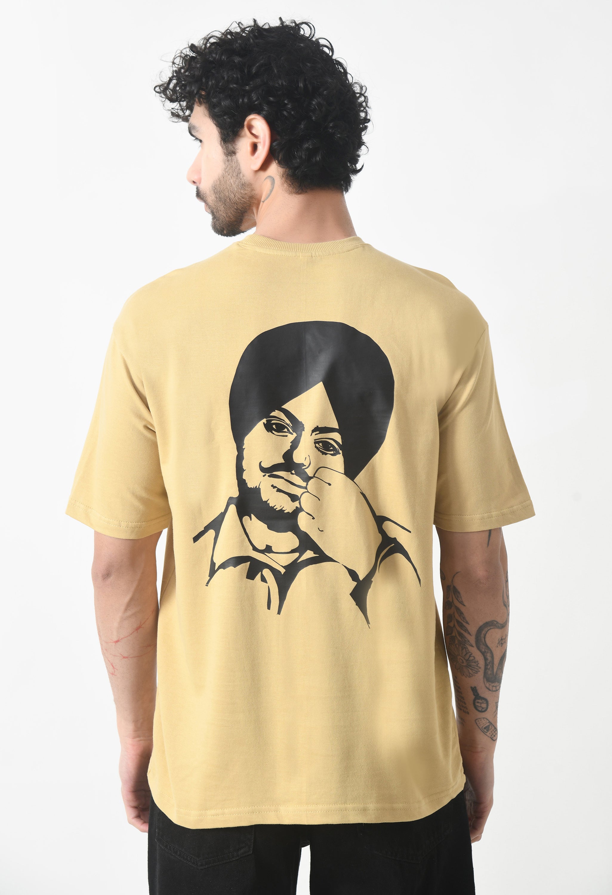 Legend Premium Oversized T-Shirt for Men – Sandstone Classic Edition