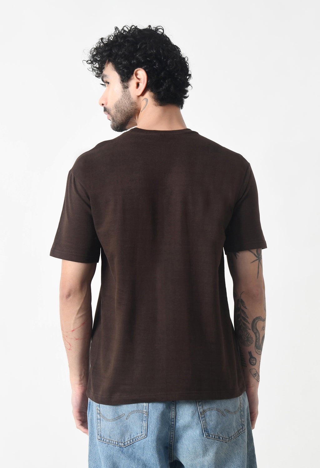Rebel Brown Premium Oversized T-Shirt for Men – Earthtone Statement Streetwear