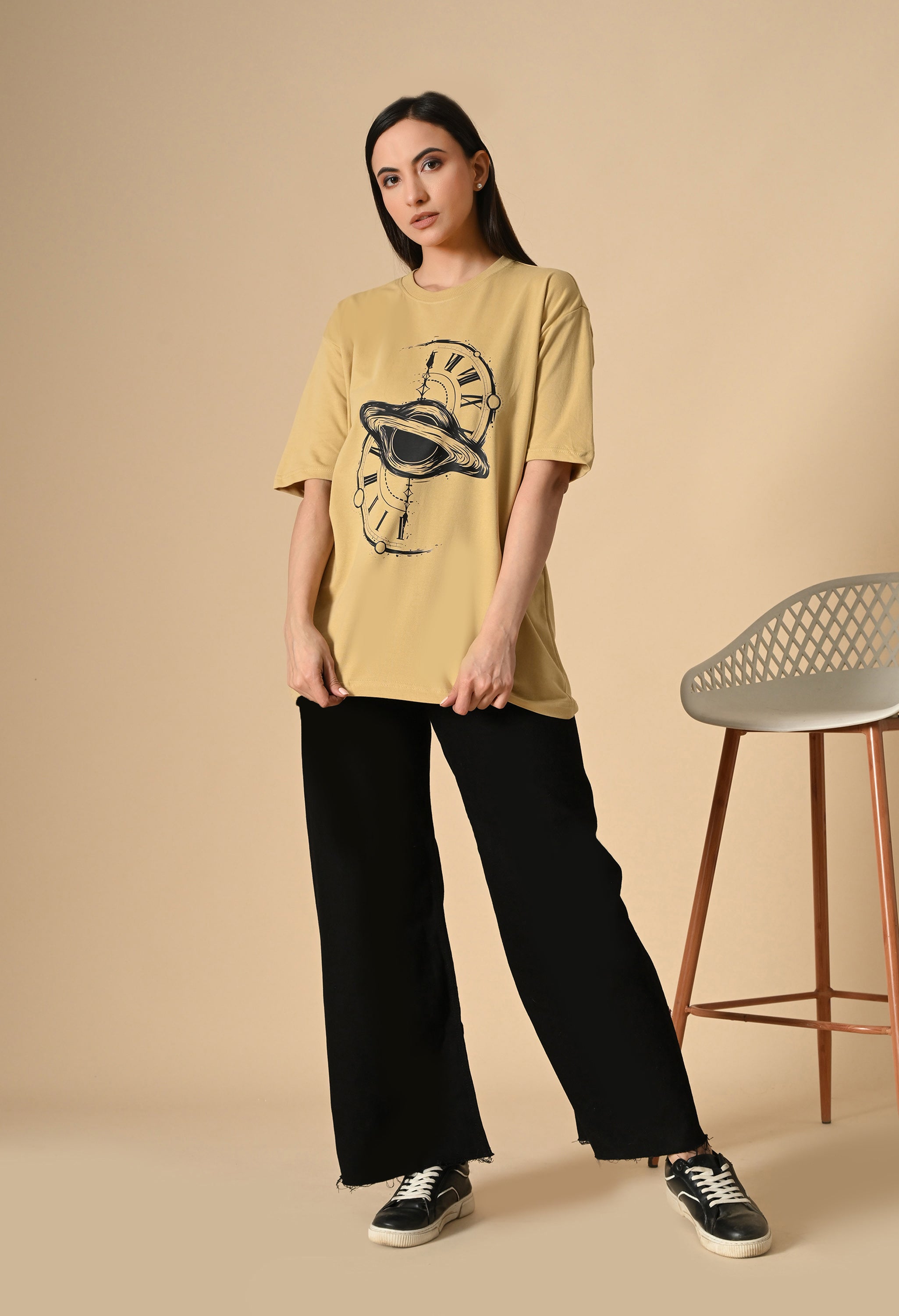 Time Space Premium Oversized T-Shirt – Luxury Streetwear Comfort Fit tee