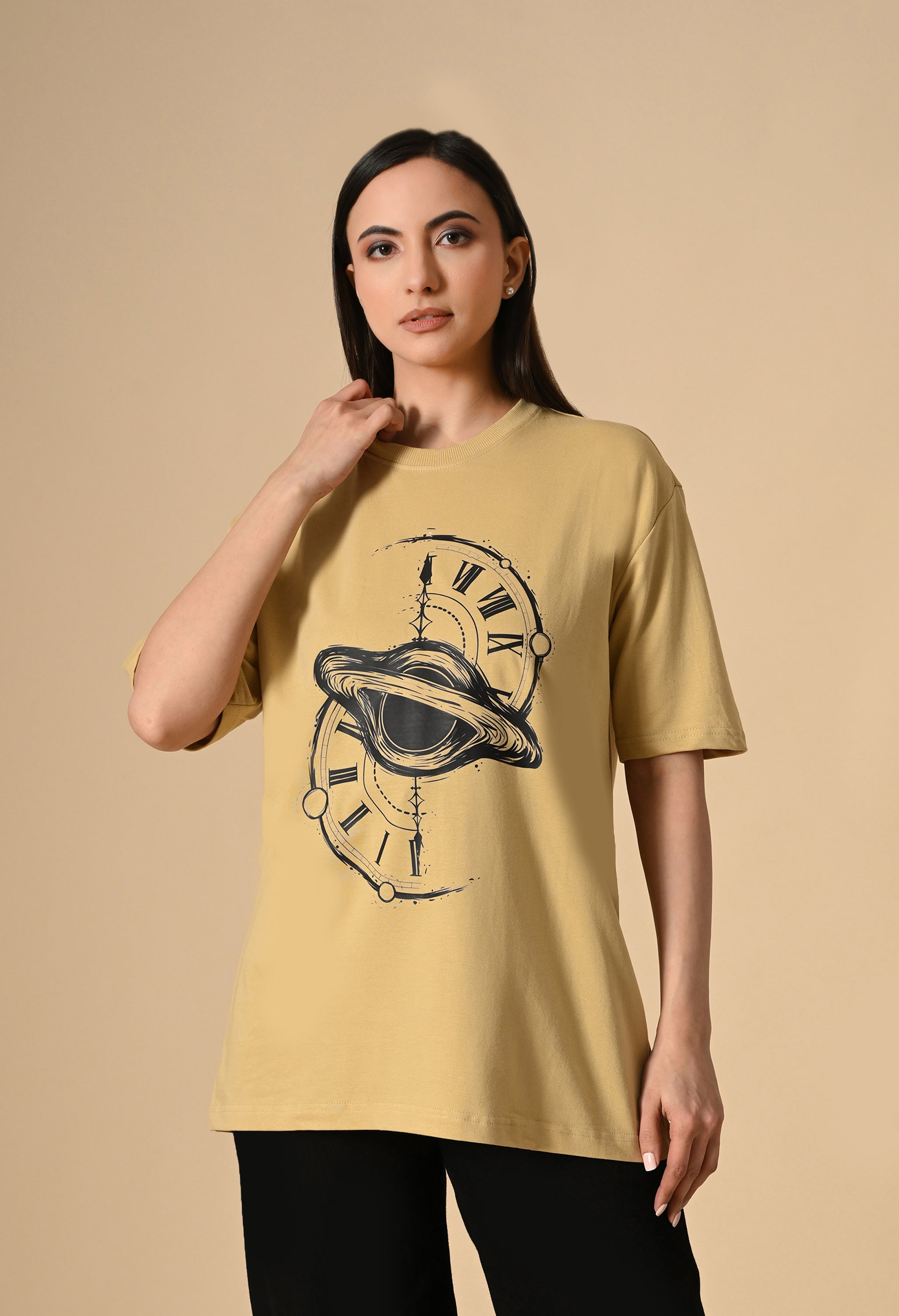 Time Space Premium Oversized T-Shirt – Luxury Streetwear Comfort Fit tee