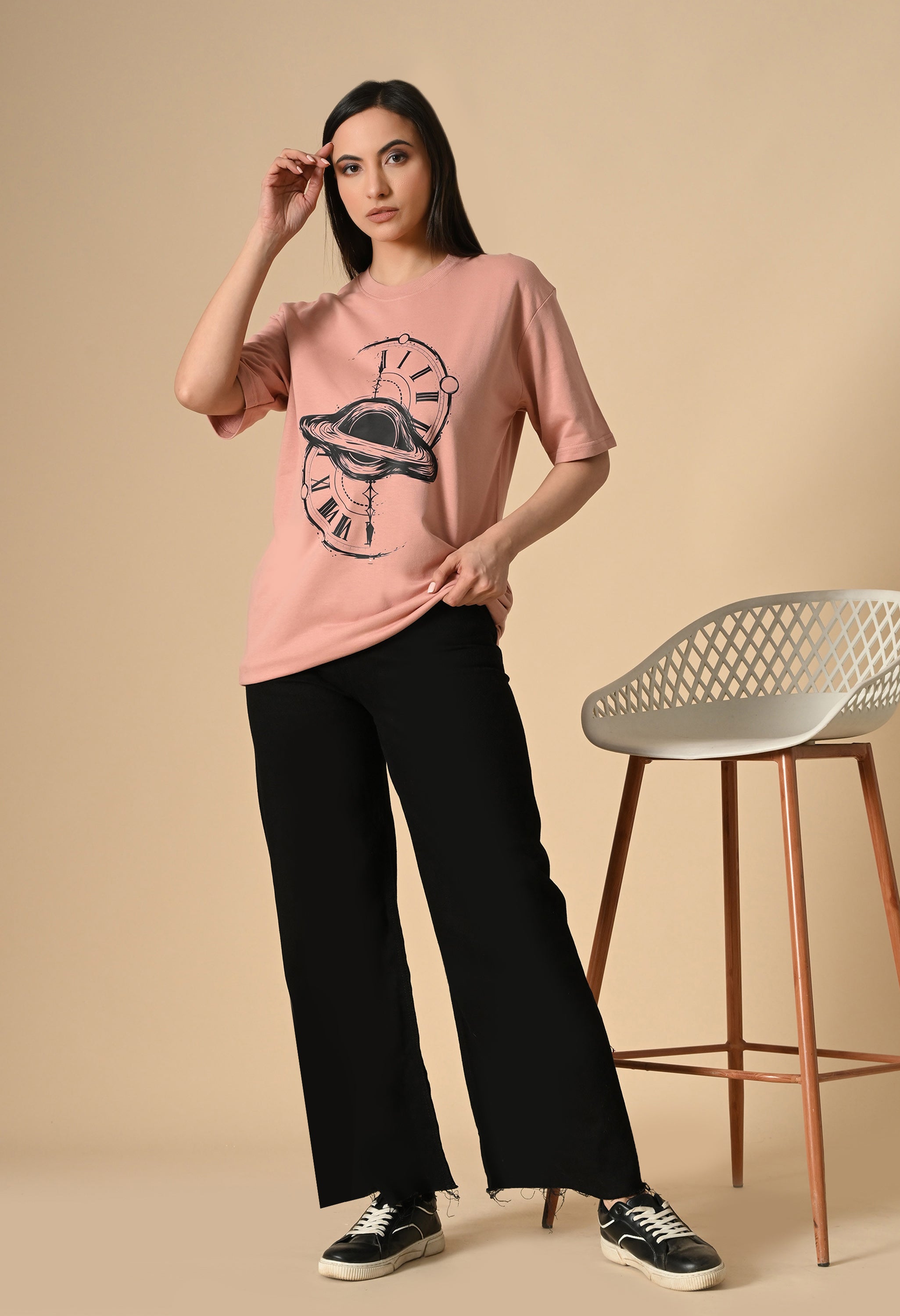 Time Space Premium Oversized T-Shirt – Luxury Streetwear Comfort Fit tee