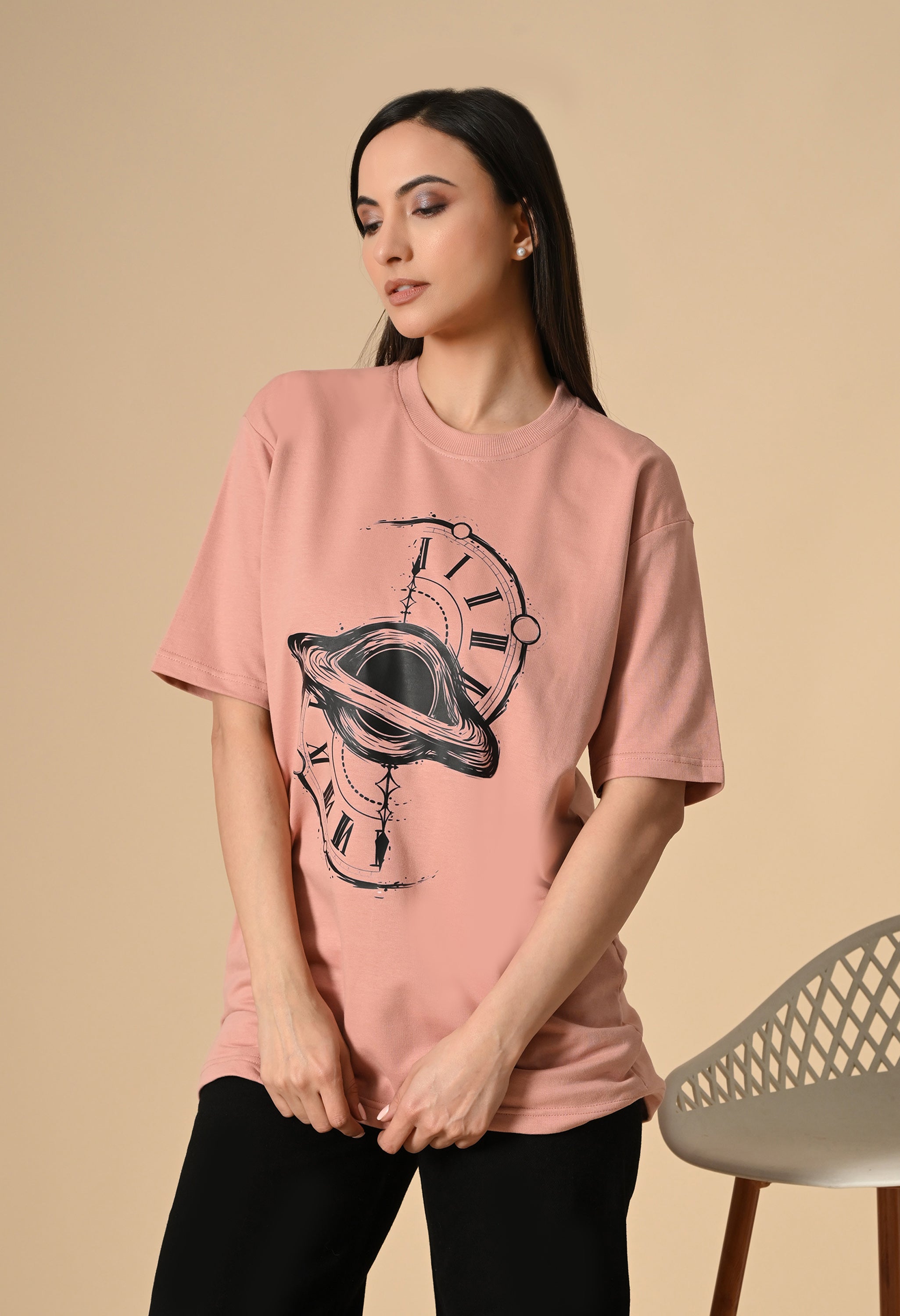Time Space Premium Oversized T-Shirt – Luxury Streetwear Comfort Fit tee