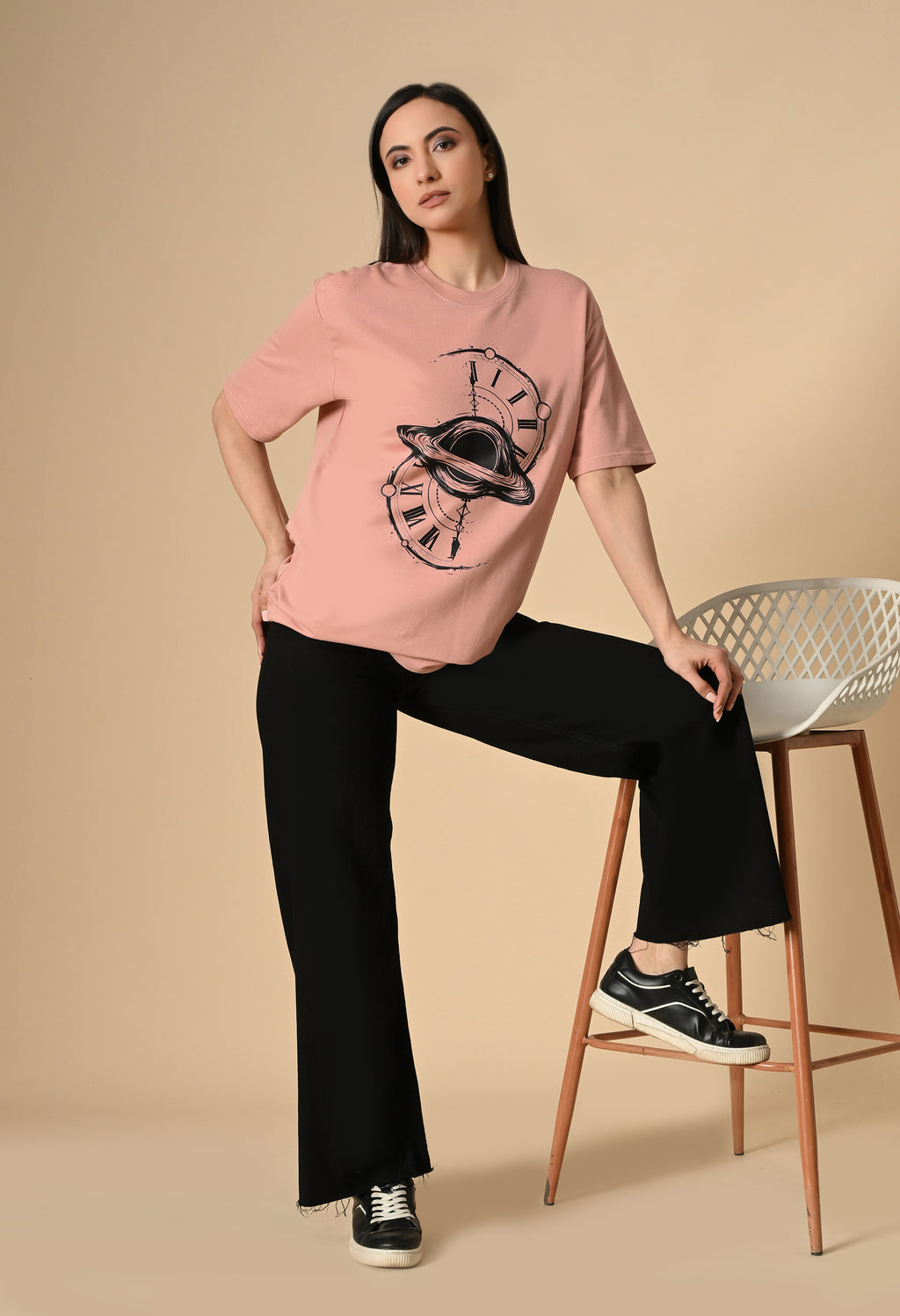 Time Space Premium Oversized T-Shirt – Luxury Streetwear Comfort Fit tee