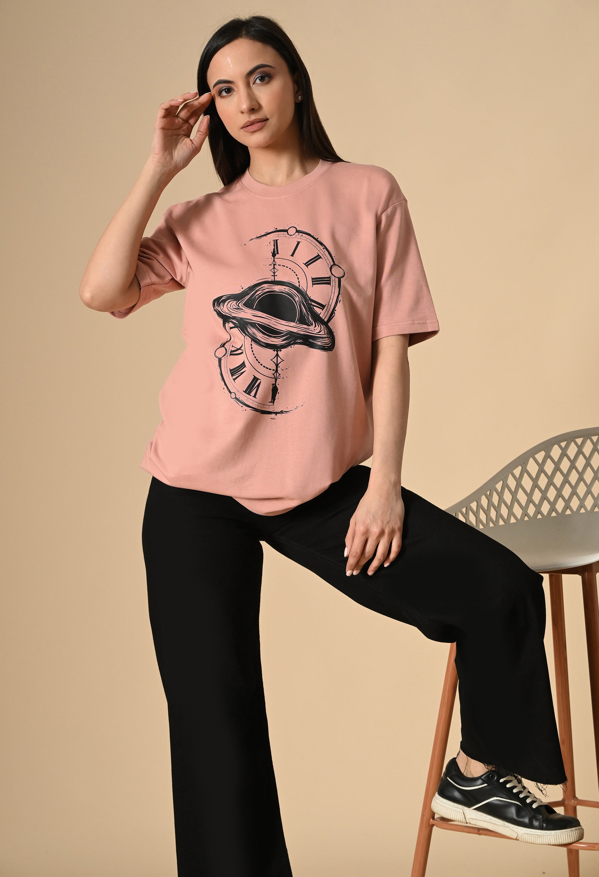 Time Space Premium Oversized T-Shirt – Luxury Streetwear Comfort Fit tee