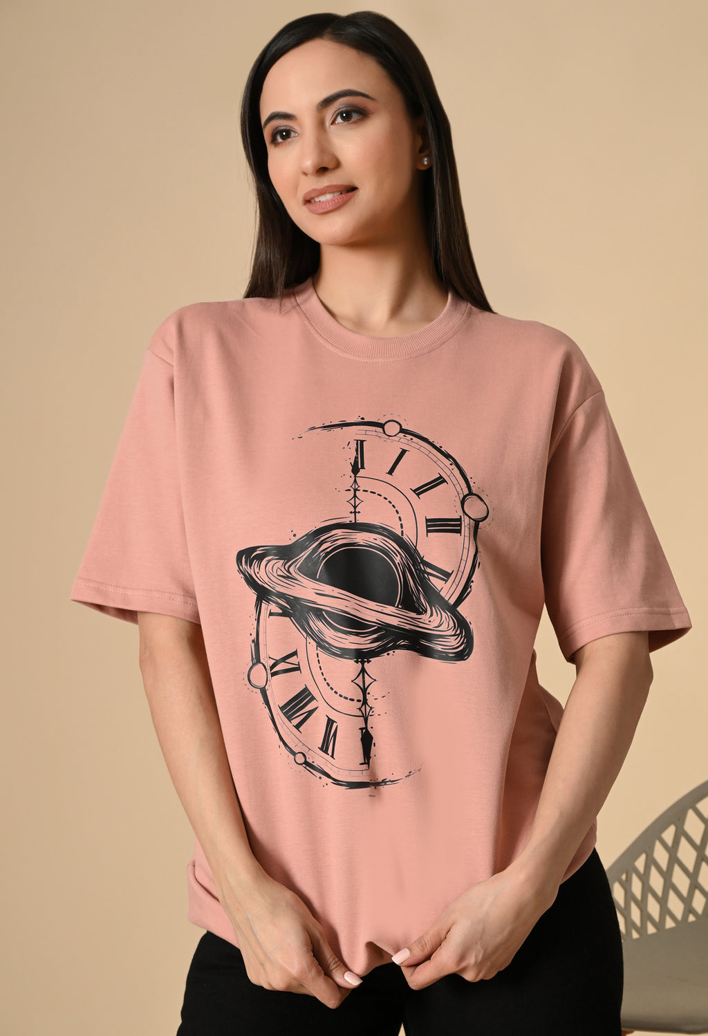 Time Space Premium Oversized T-Shirt – Luxury Streetwear Comfort Fit tee