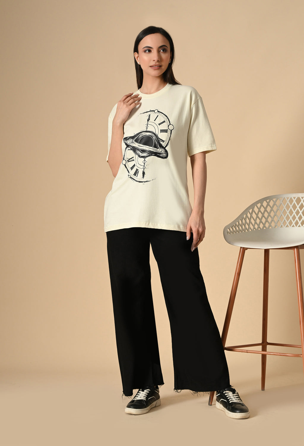 Time Space Premium Oversized T-Shirt – Luxury Streetwear Comfort Fit tee