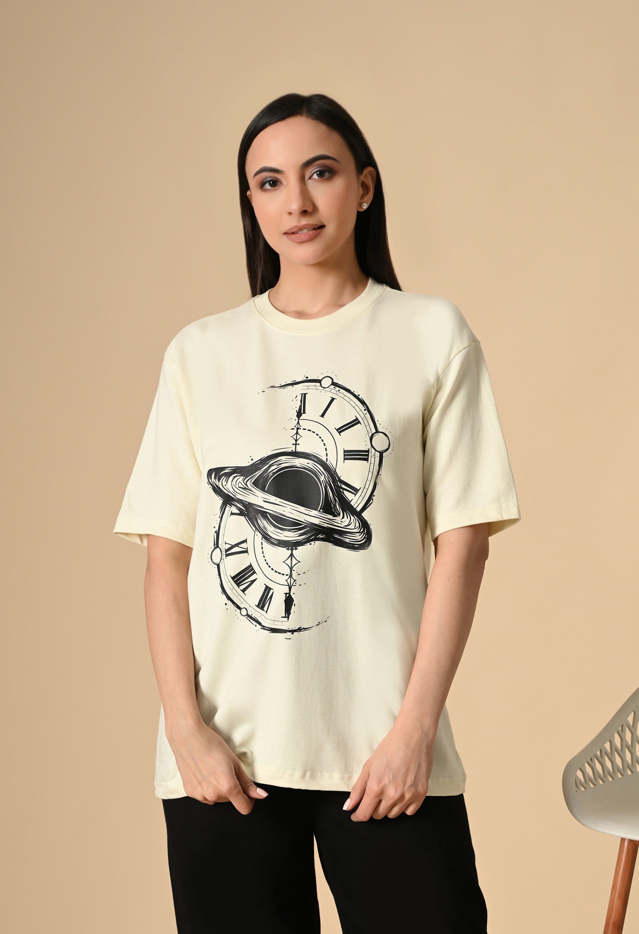 Time Space Premium Oversized T-Shirt – Luxury Streetwear Comfort Fit tee