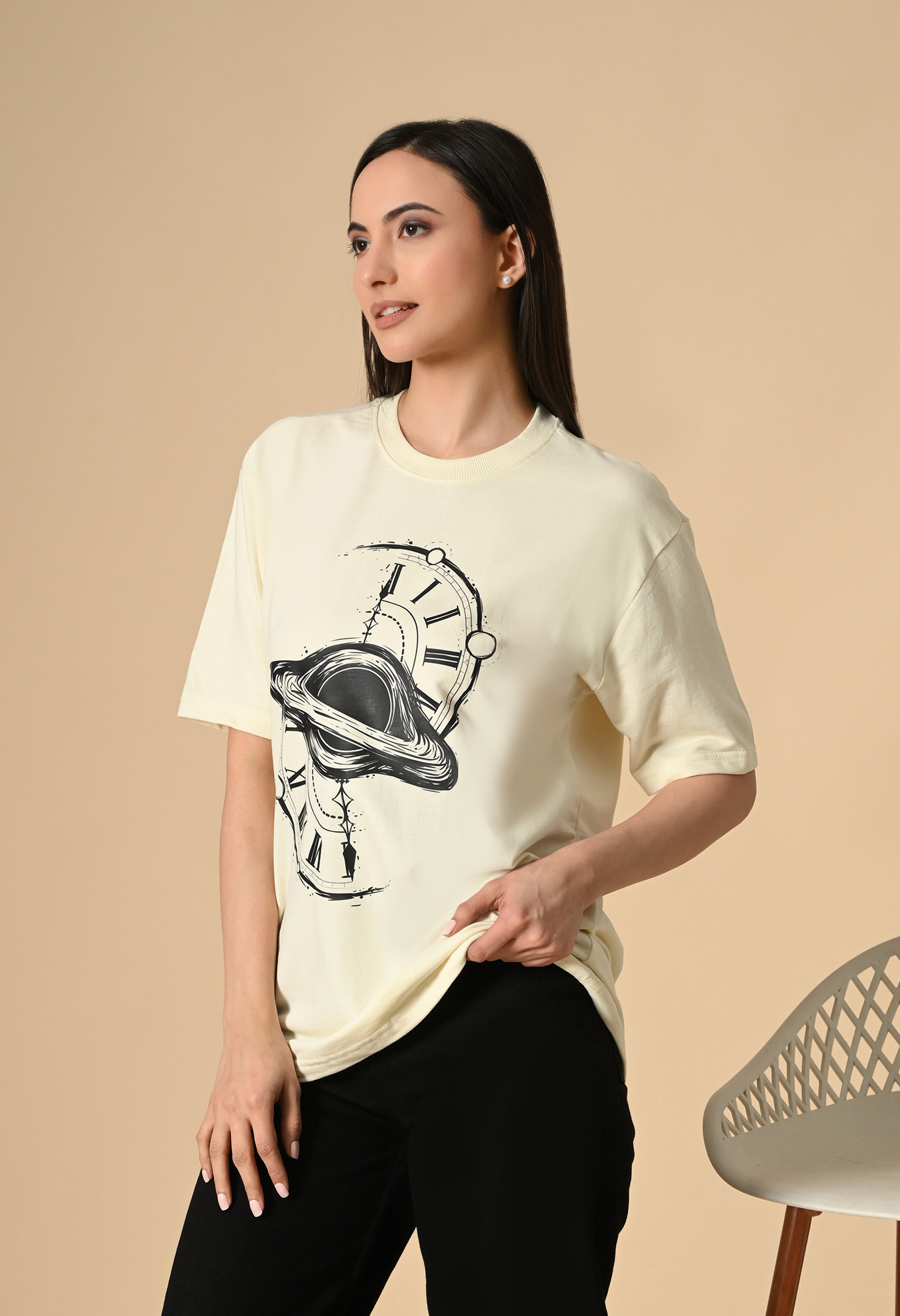 Time Space Premium Oversized T-Shirt – Luxury Streetwear Comfort Fit tee