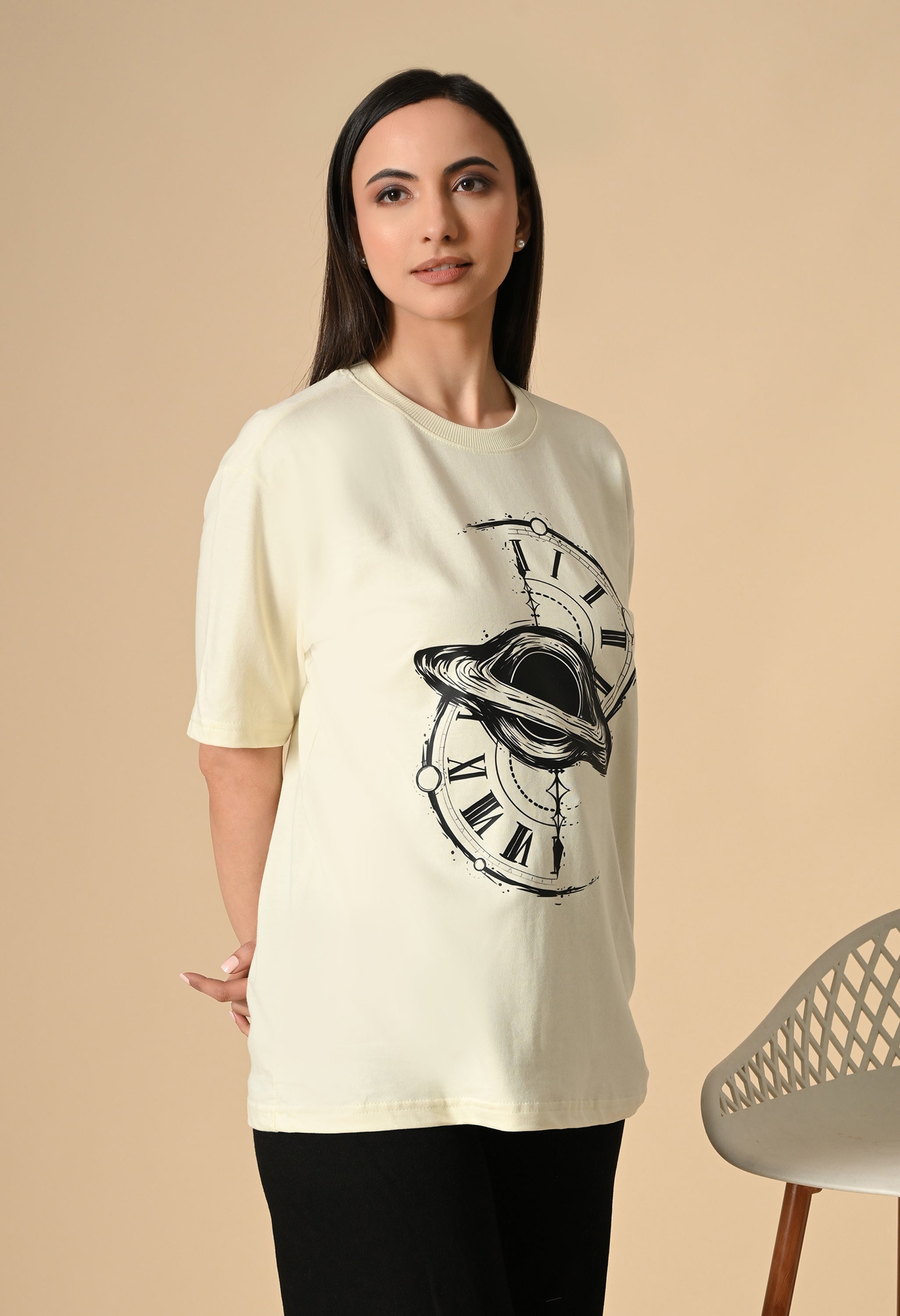 Time Space Premium Oversized T-Shirt – Luxury Streetwear Comfort Fit tee