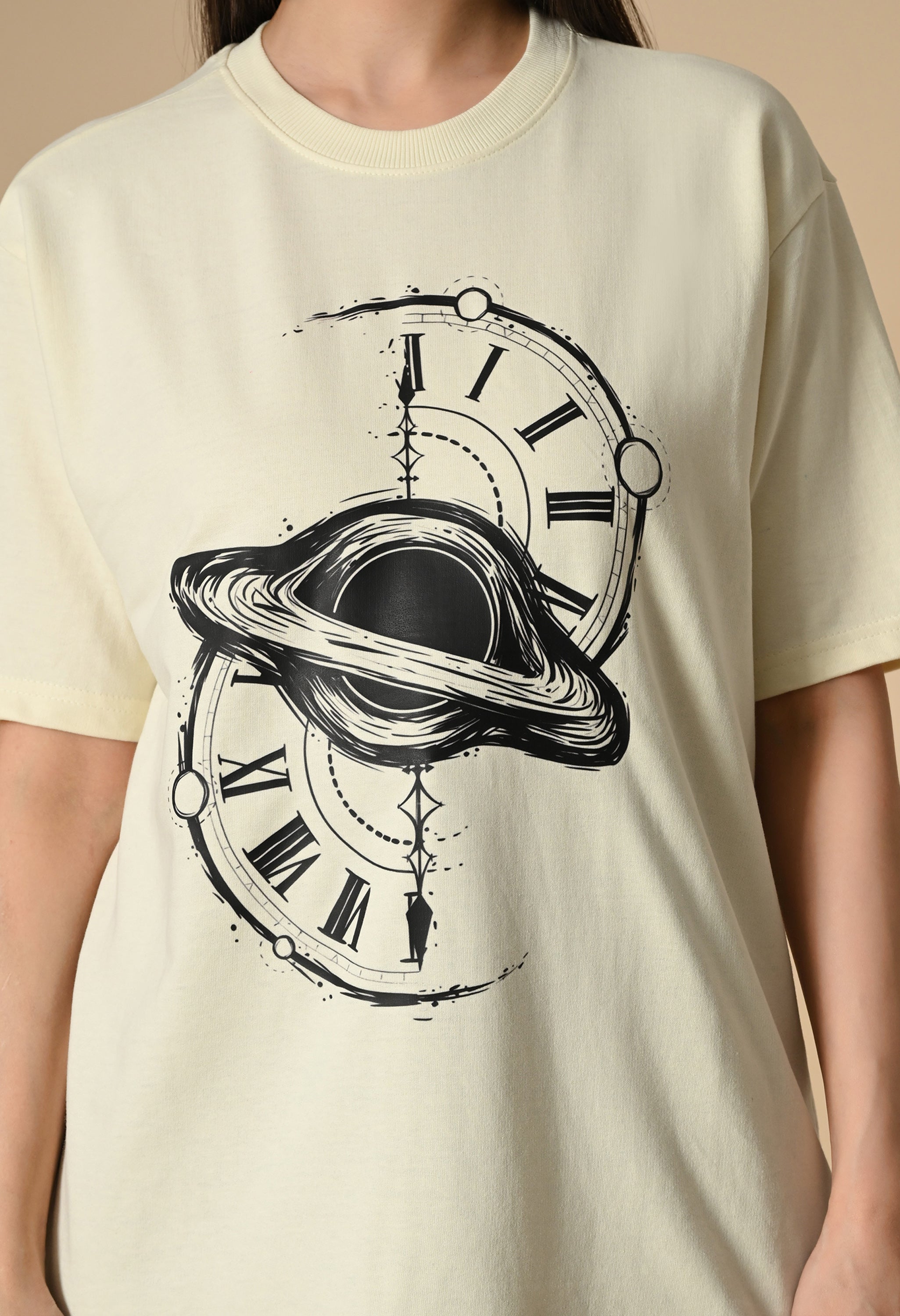 Time Space Premium Oversized T-Shirt – Luxury Streetwear Comfort Fit tee