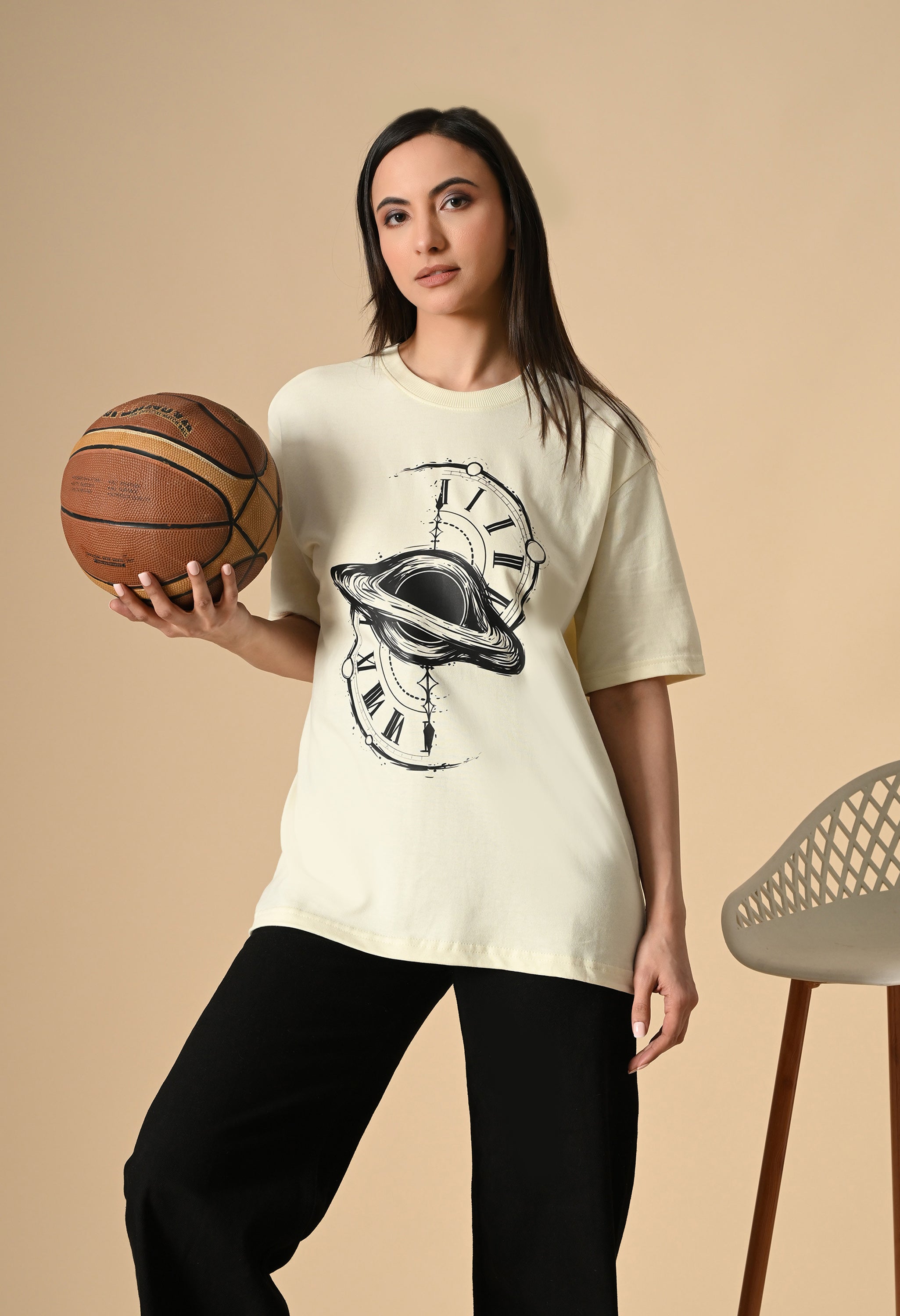 Time Space Premium Oversized T-Shirt – Luxury Streetwear Comfort Fit tee
