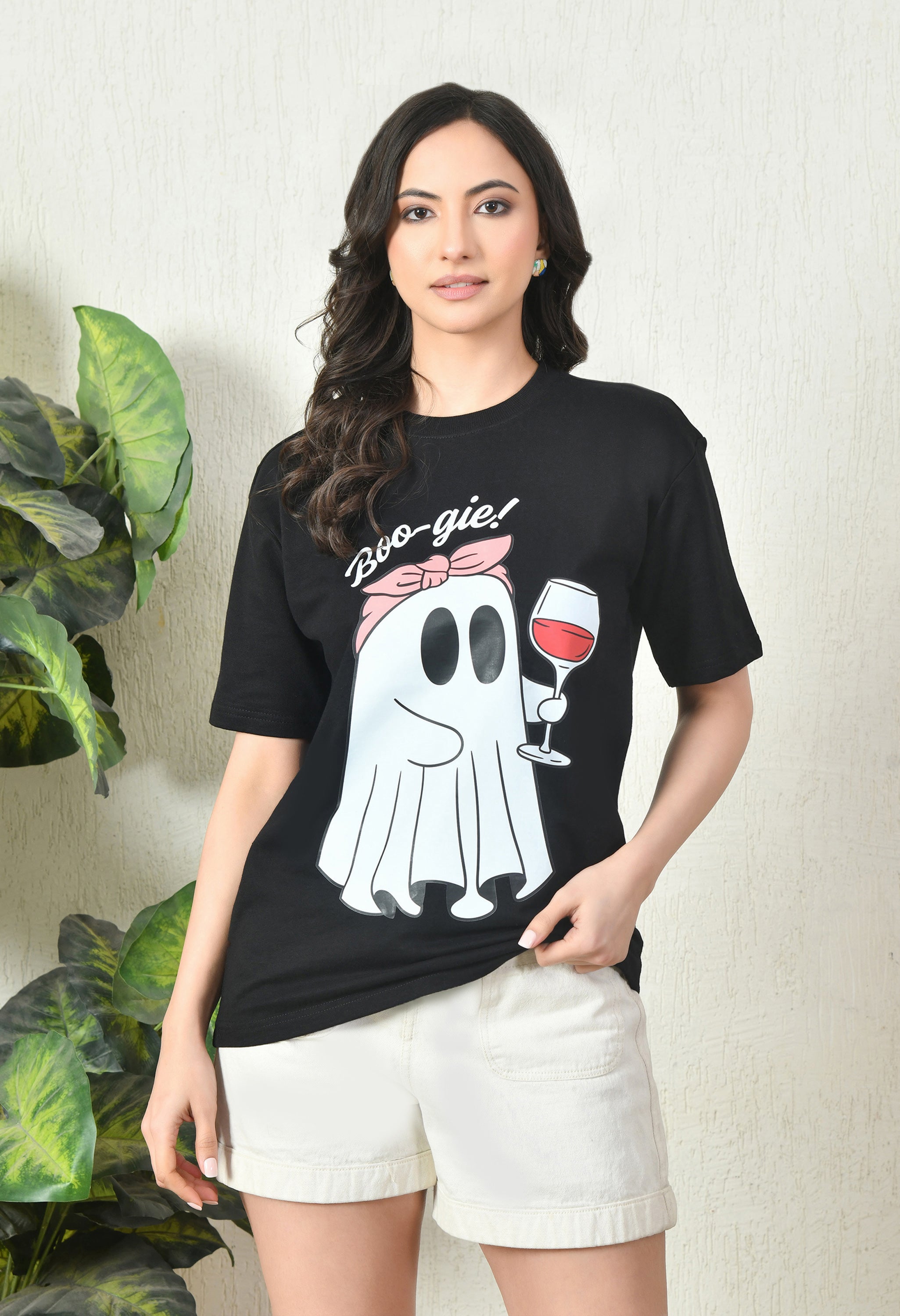 Boo-gie Premium Oversized T-Shirt – Soft Cotton Casual Essential for Women