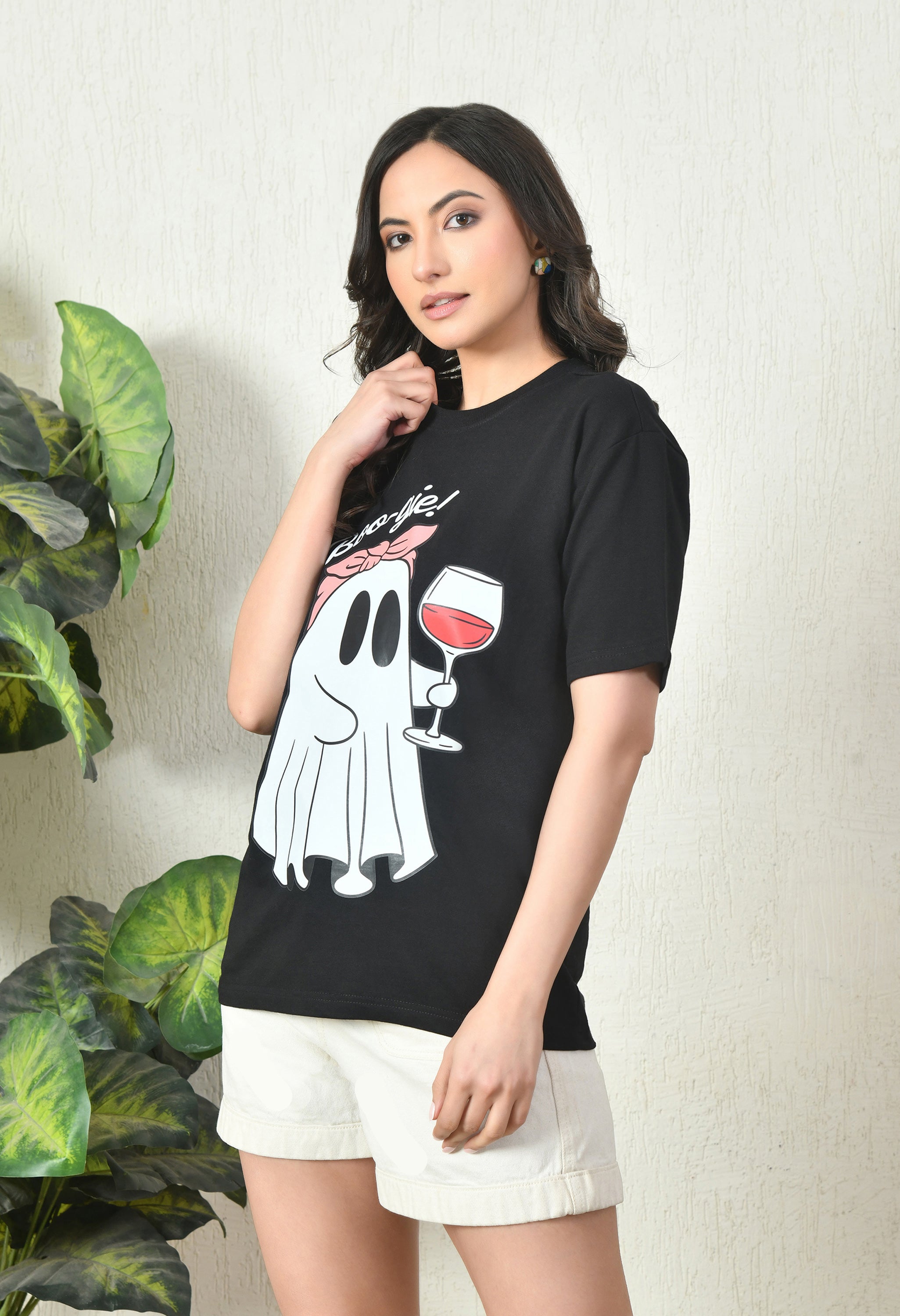 Boo-gie Premium Oversized T-Shirt – Soft Cotton Casual Essential for Women