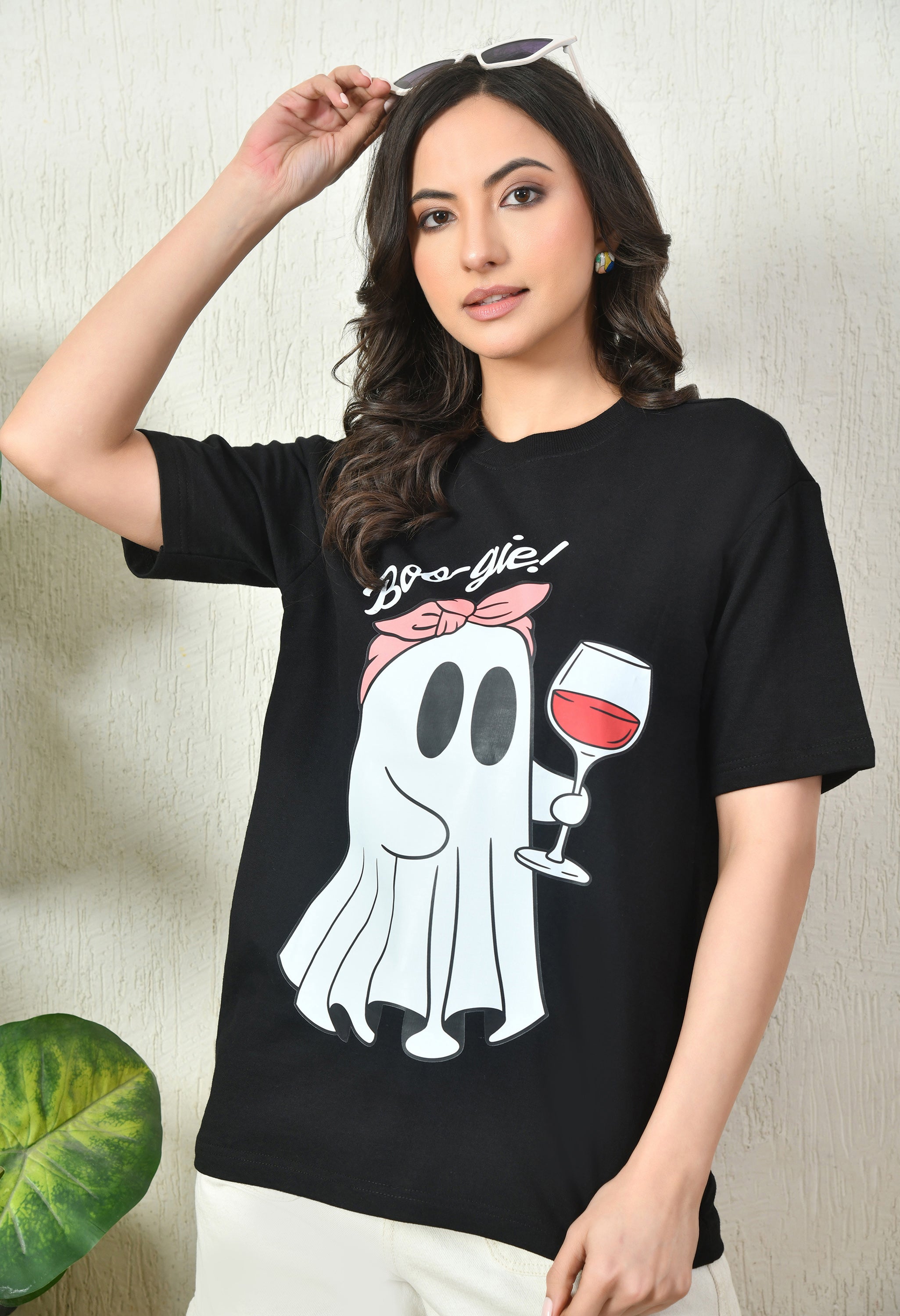 Boo-gie Premium Oversized T-Shirt – Soft Cotton Casual Essential for Women