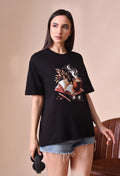 Coffee Book Premium Oversized Tee – Trendy Comfort Fit for Women