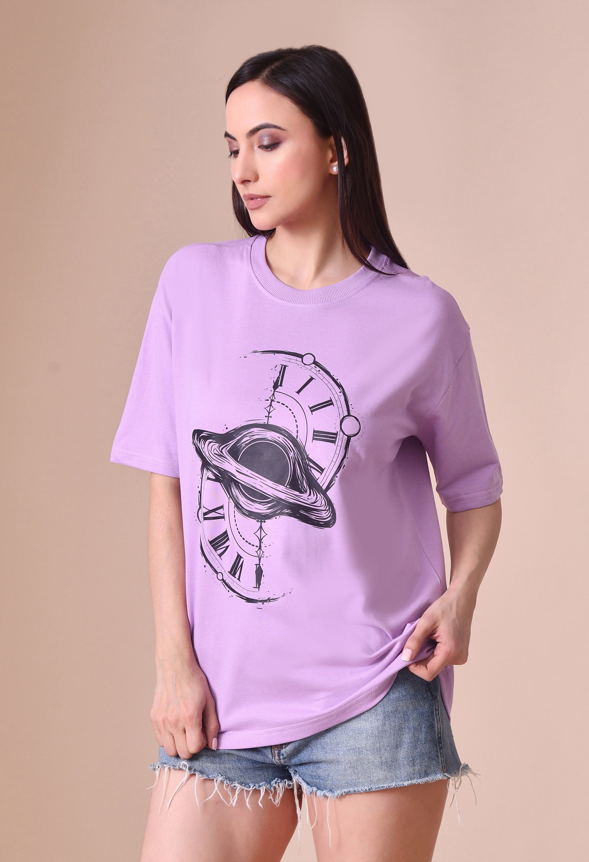 Time Space Premium Oversized T-Shirt – Luxury Streetwear Comfort Fit tee