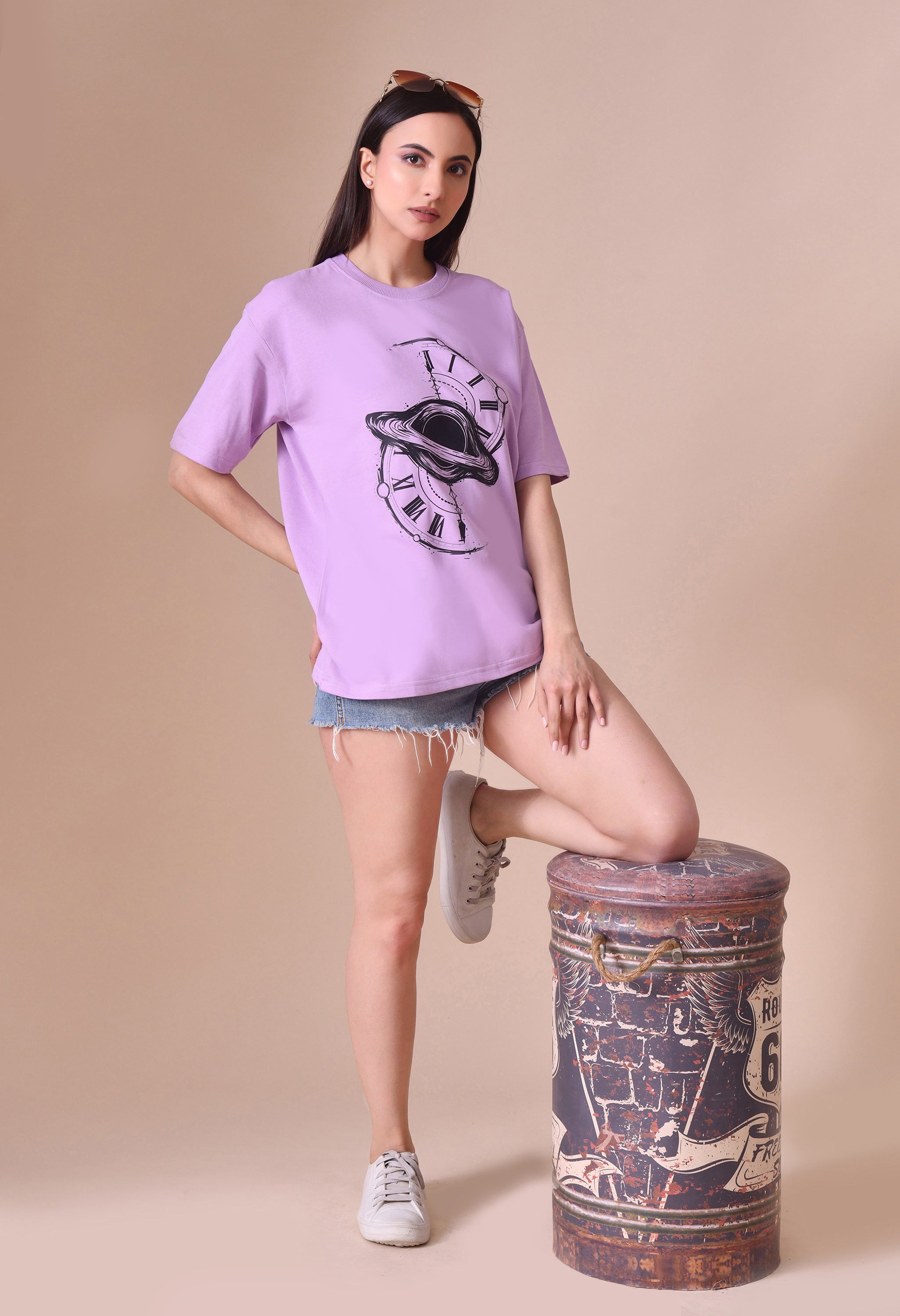 Time Space Premium Oversized T-Shirt – Luxury Streetwear Comfort Fit tee